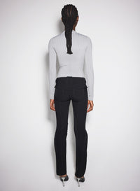 WHITE FITTED KNIT TOP