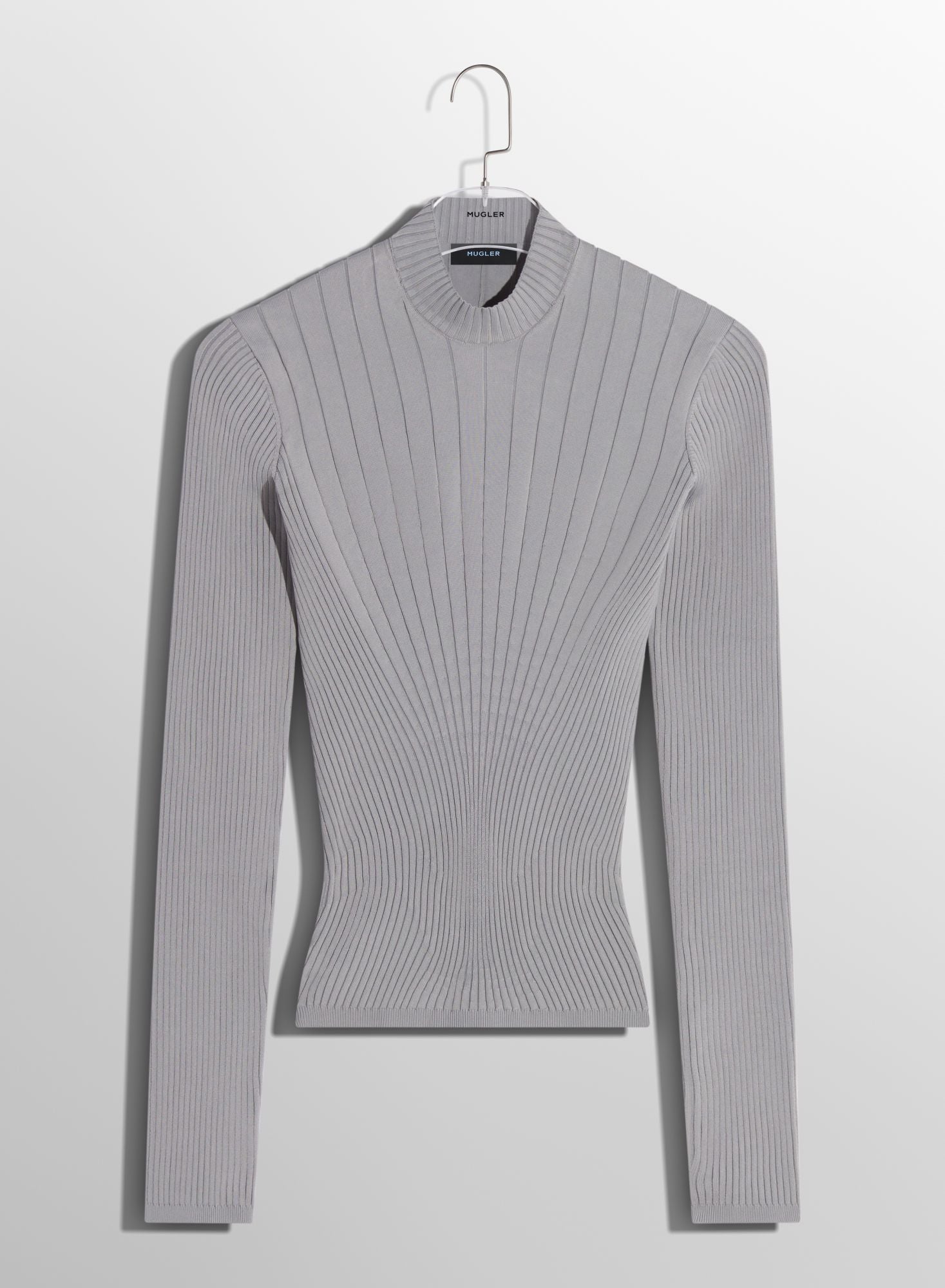 BLACK FITTED KNIT TOP