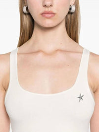WHITE MUGLER STAR BODYSUIT