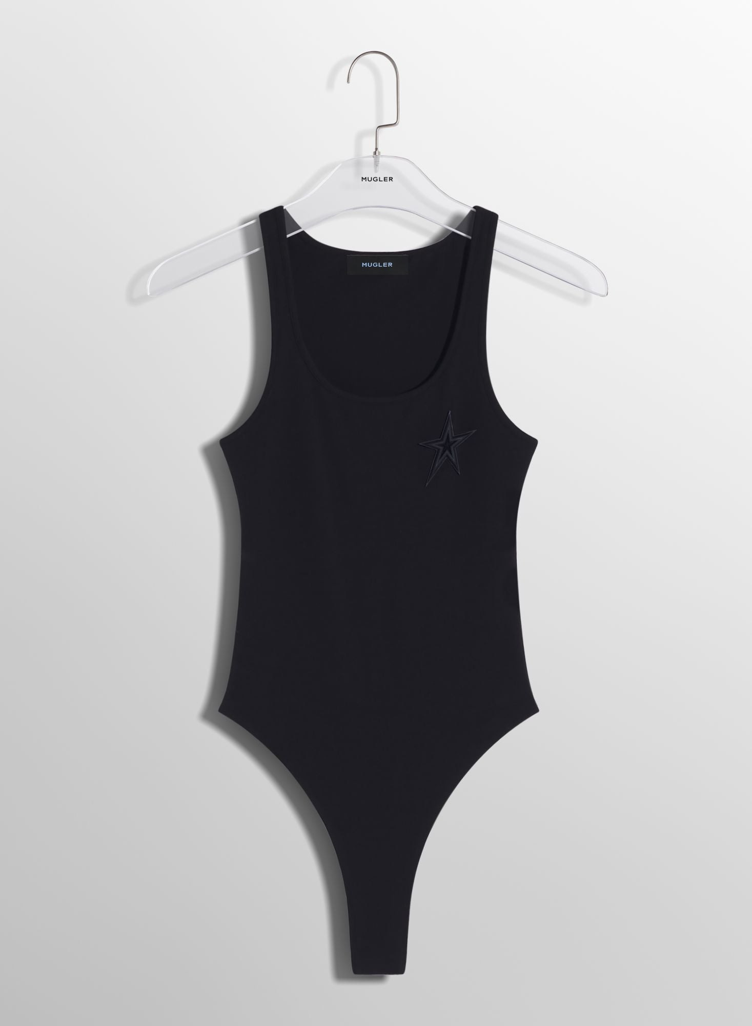 WHITE MUGLER STAR BODYSUIT