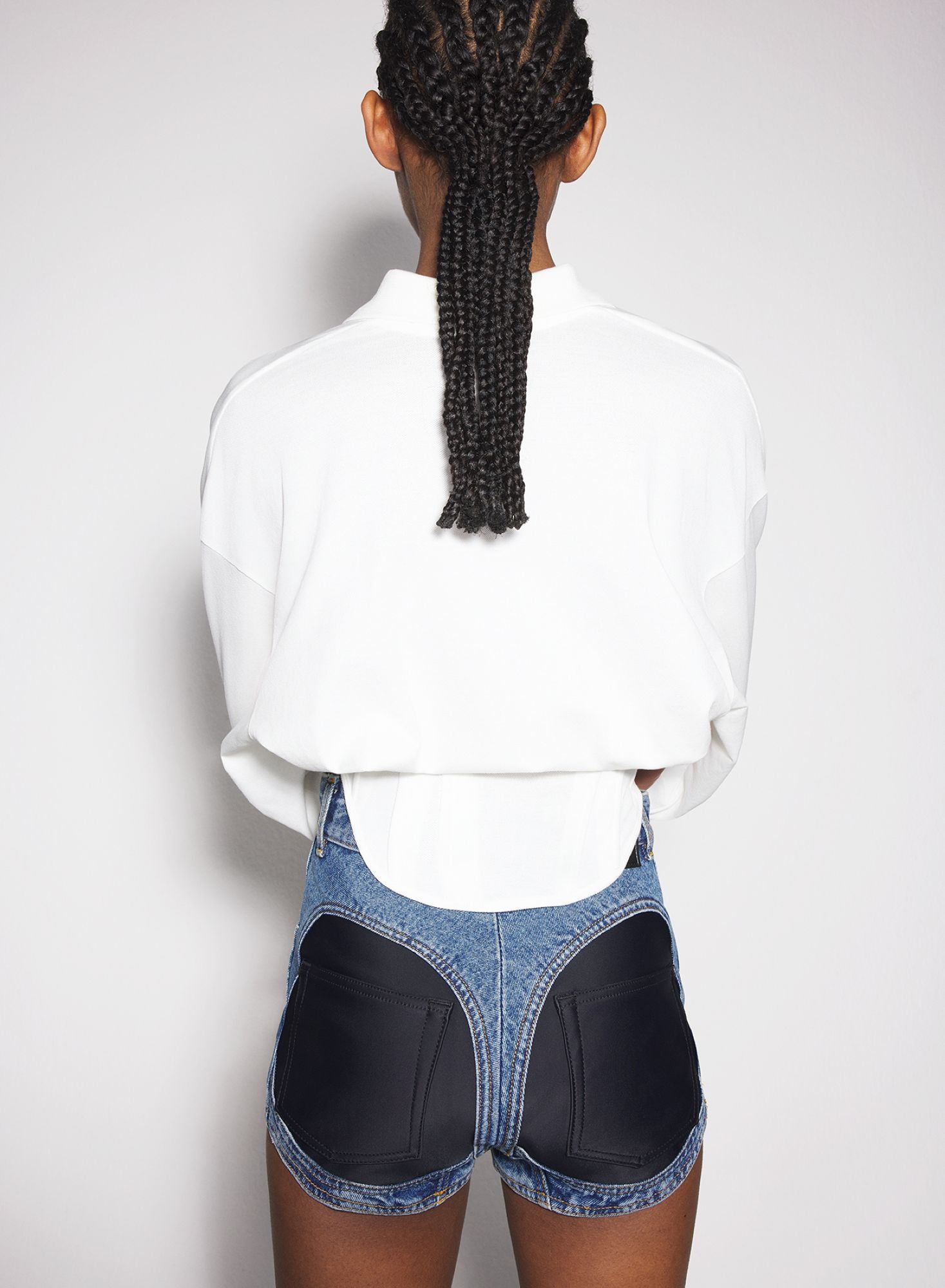 OFF-WHITE CORSETED POLO