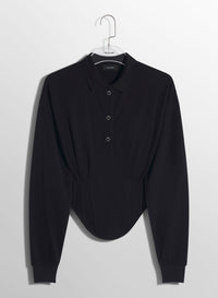 OFF-WHITE CORSETED POLO