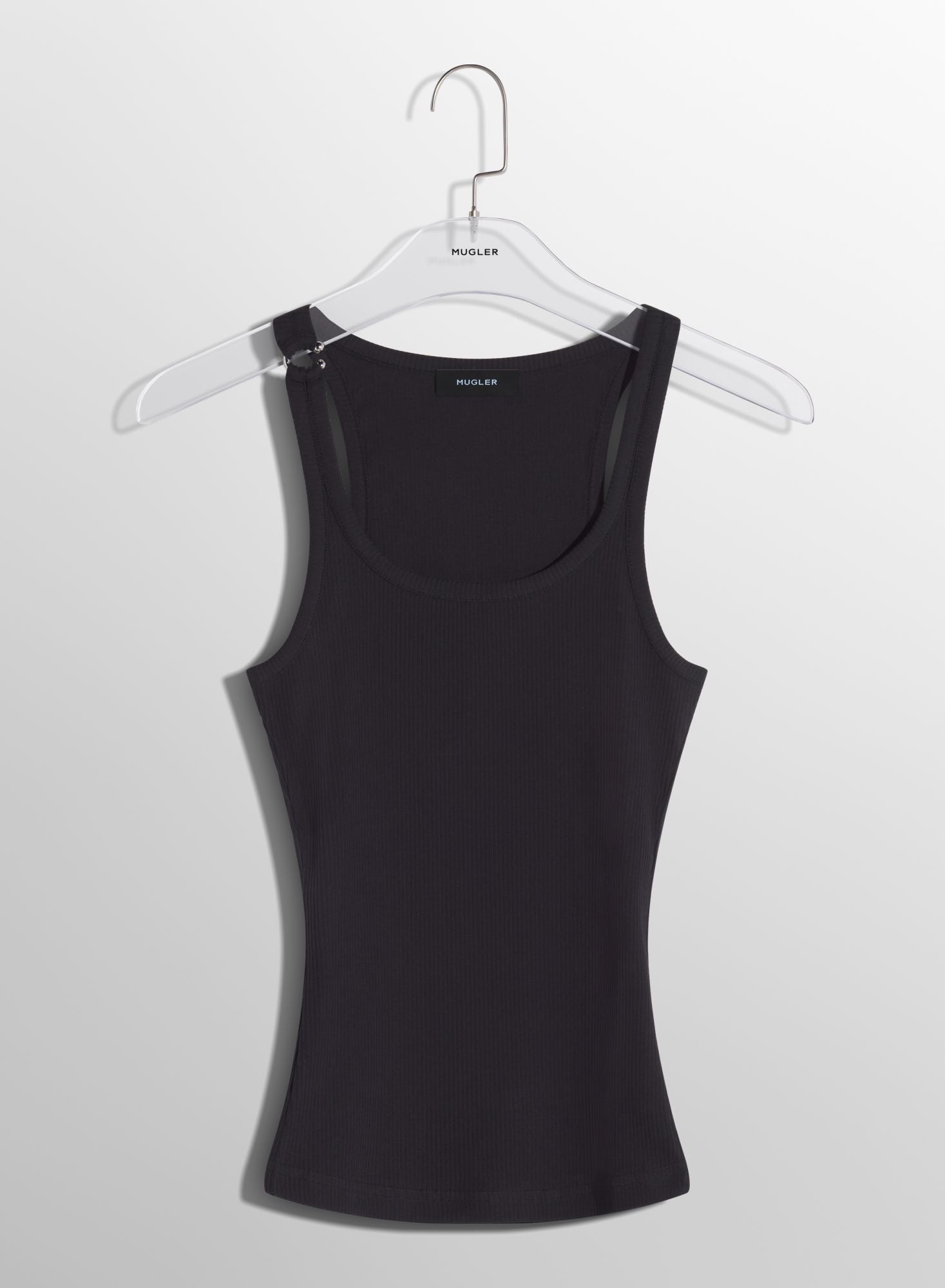 WHITE PIERCED TANK TOP