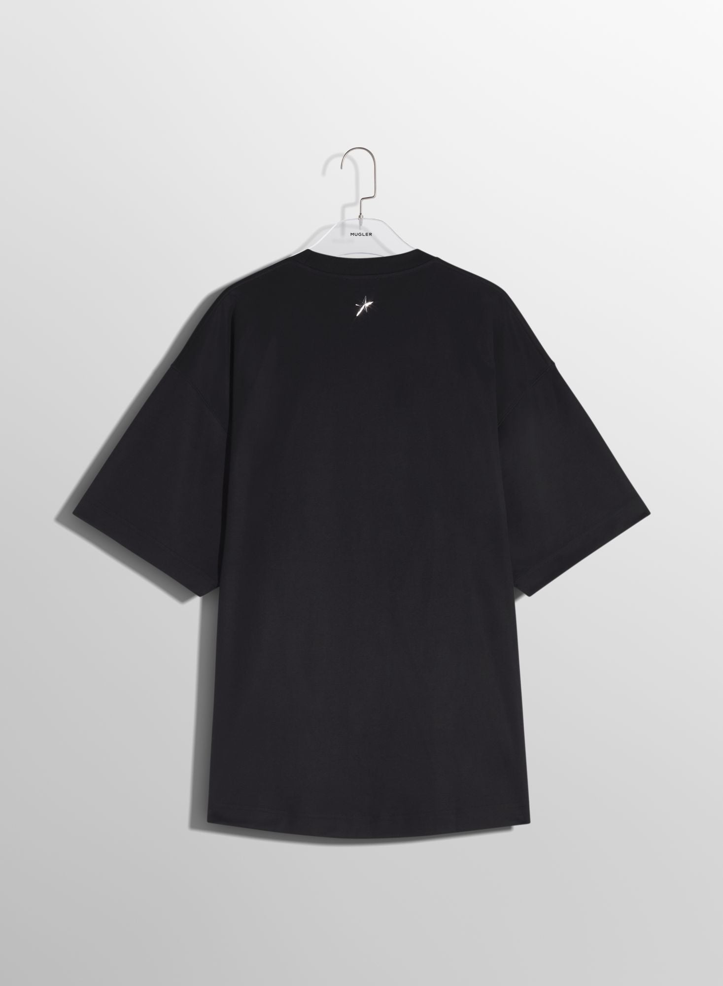 WHITE OVERSIZED PIERCED T-SHIRT
