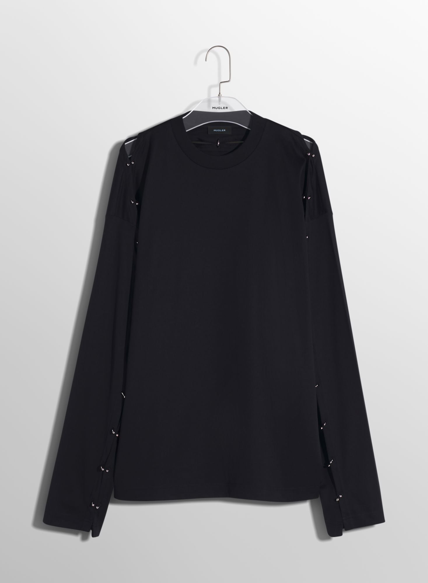 BLACK PIERCED T-SHIRT