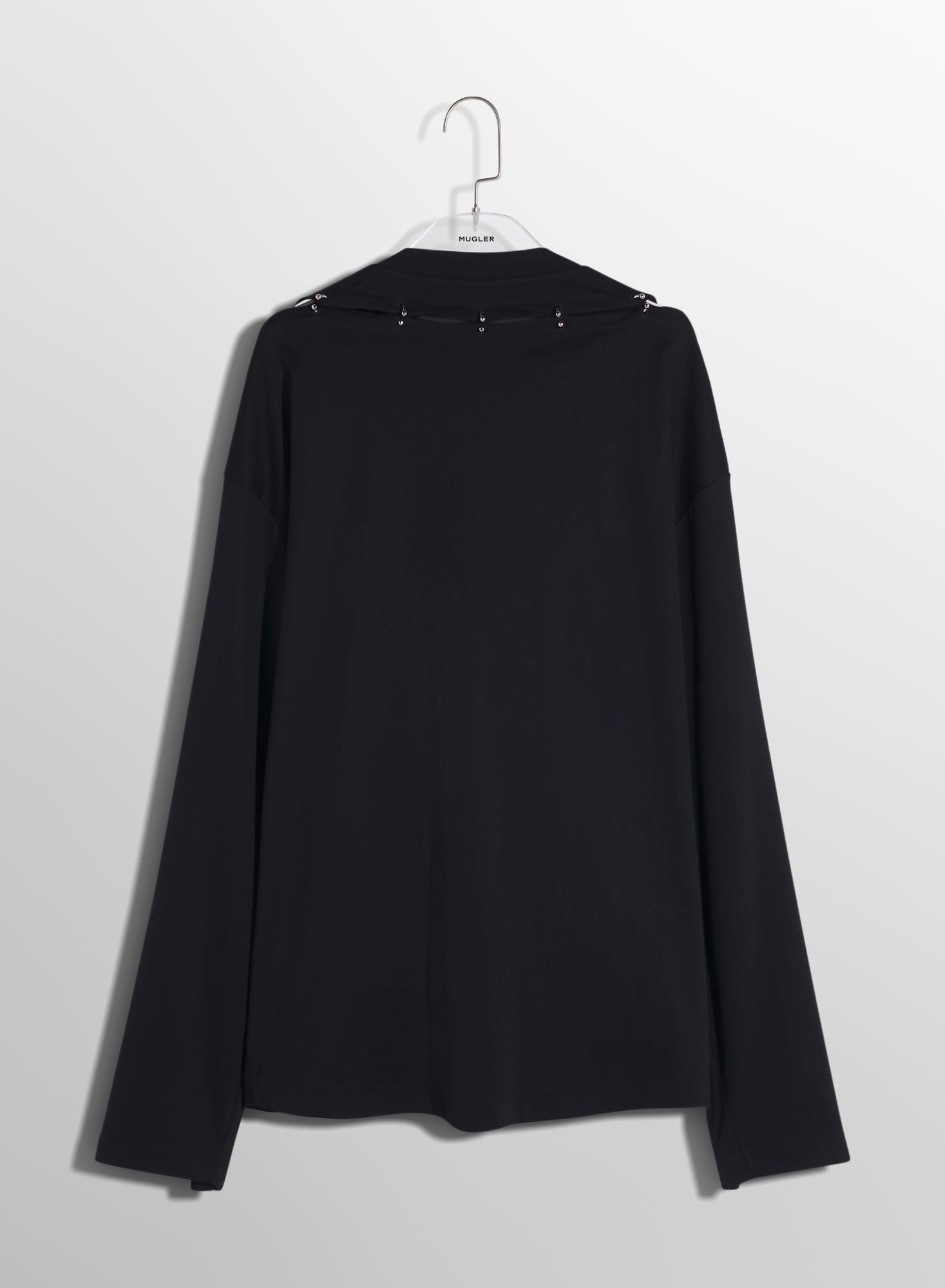 BLACK PIERCED T-SHIRT