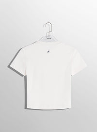 OFF WHITE // off-white pierced baby t-shirt