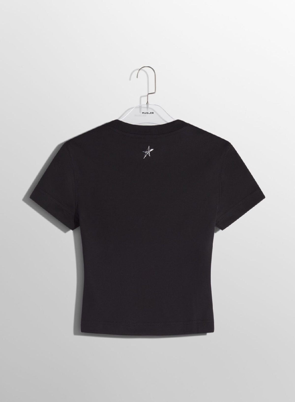 BLACK // black pierced baby t-shirt