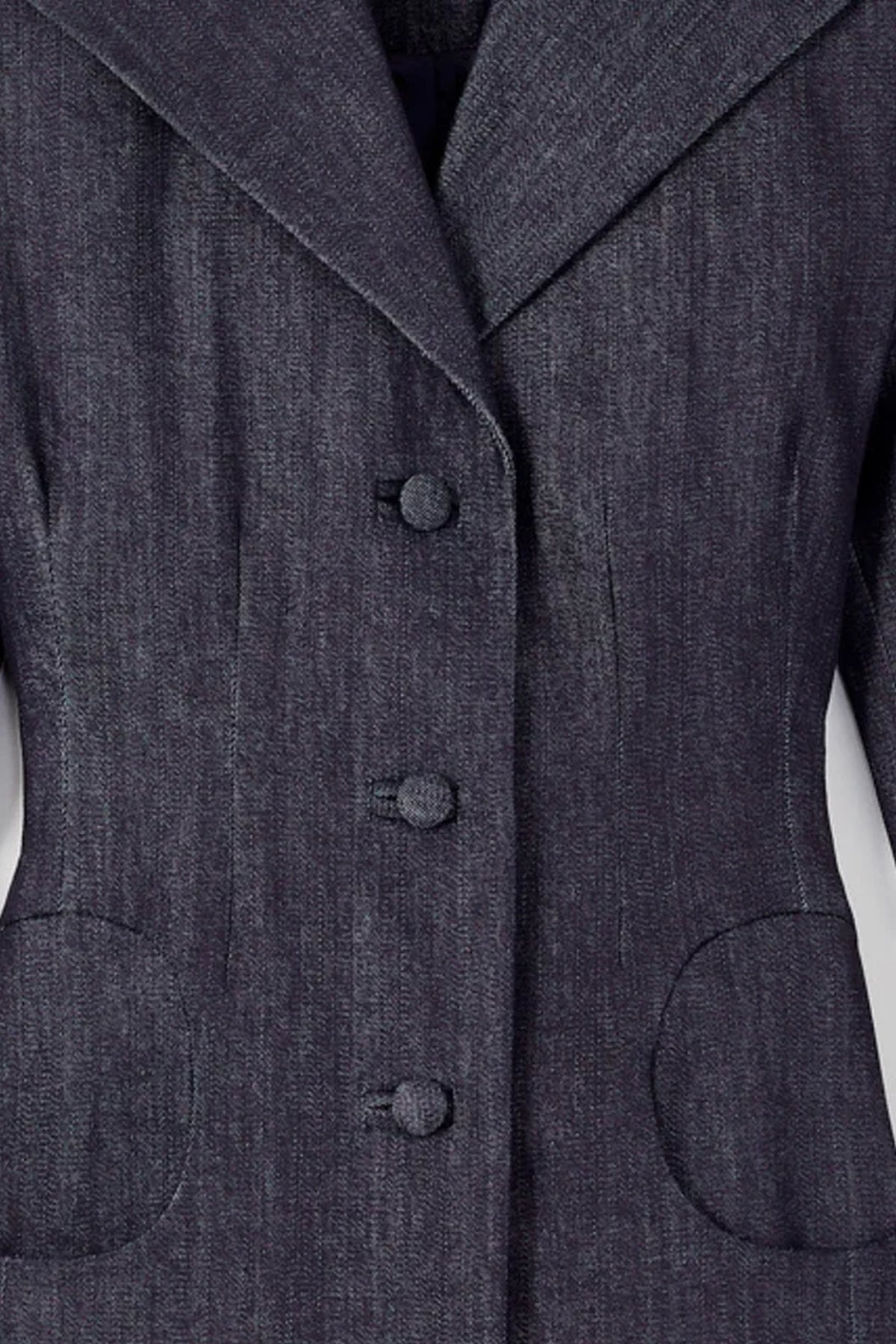 Manteau Joseph structuré en denim - Dark Blue