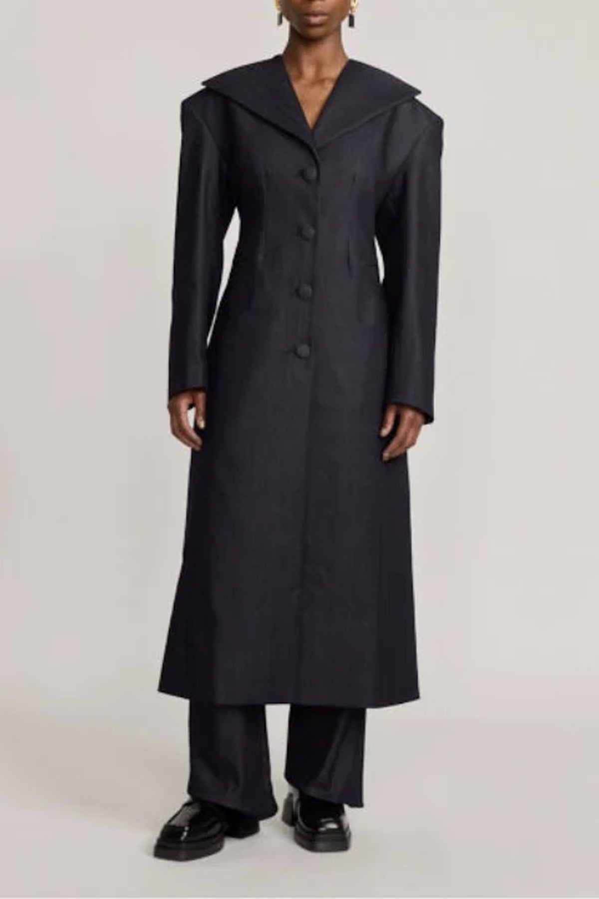 Manteau Joseph structuré en denim - Dark Blue