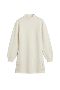 Robe courte Maud en maille laine - Off-White
