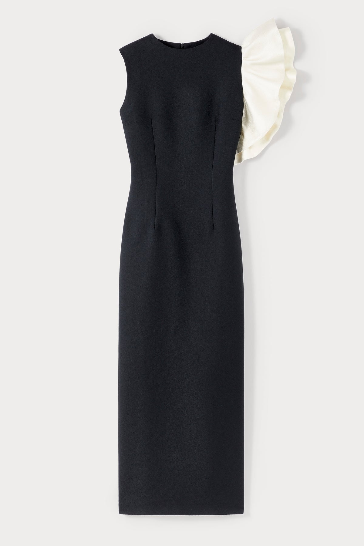 Robe longue Franz avec un volant - Black