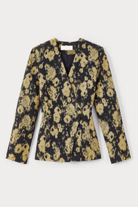 22qty NEW / BLACK & OCHRE ALOISE BLURRY blazer