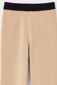 Pantalon Lorna en maille laine - Beige & Black
