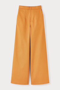 ORANGE LENORE DENIM pantalon large en denim