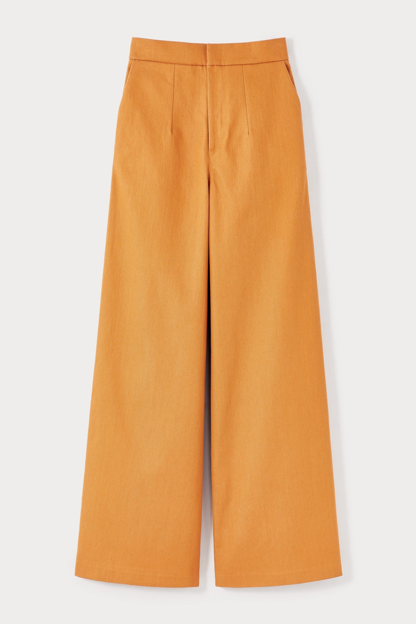 ORANGE LENORE DENIM pantalon large en denim