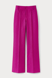 FUCHSIA YOSHI CREPE pantalon évasé en crêpe