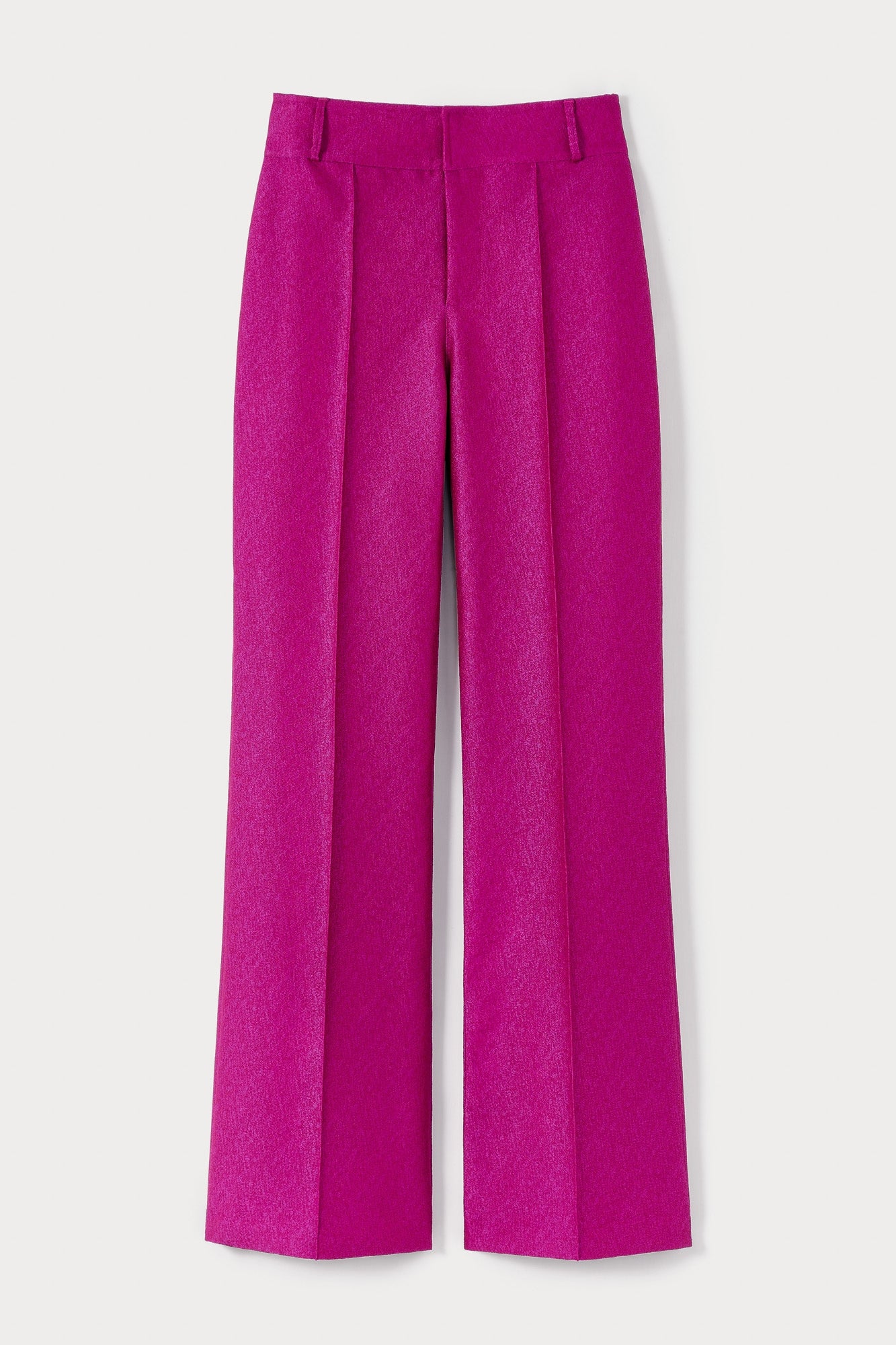 FUCHSIA YOSHI CREPE pantalon évasé en crêpe