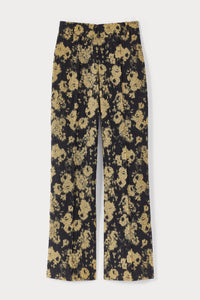 BLACK & OCHRE YOSHI BLURRY Pantalon évasé flou