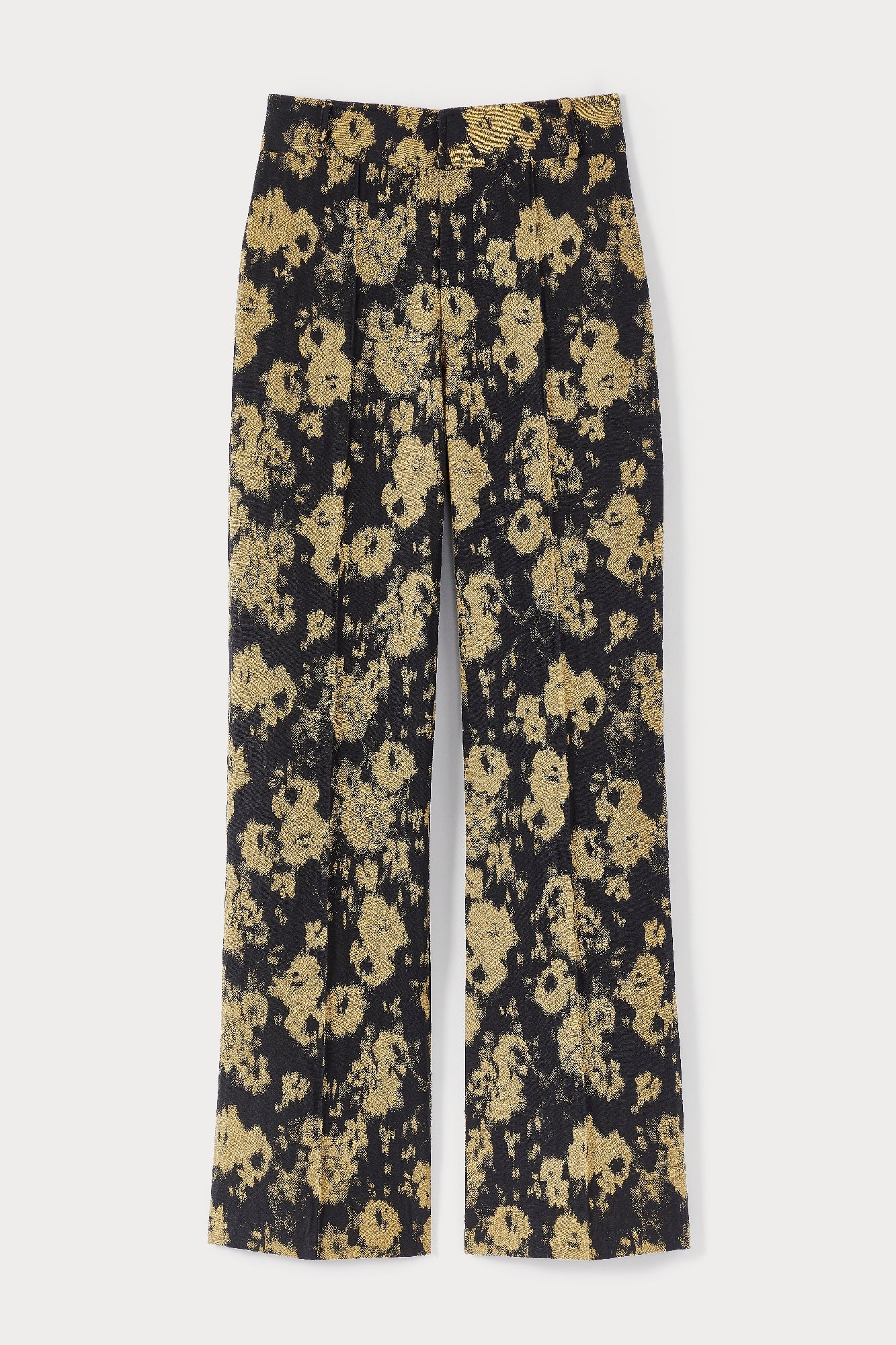 BLACK & OCHRE YOSHI BLURRY Pantalon évasé flou