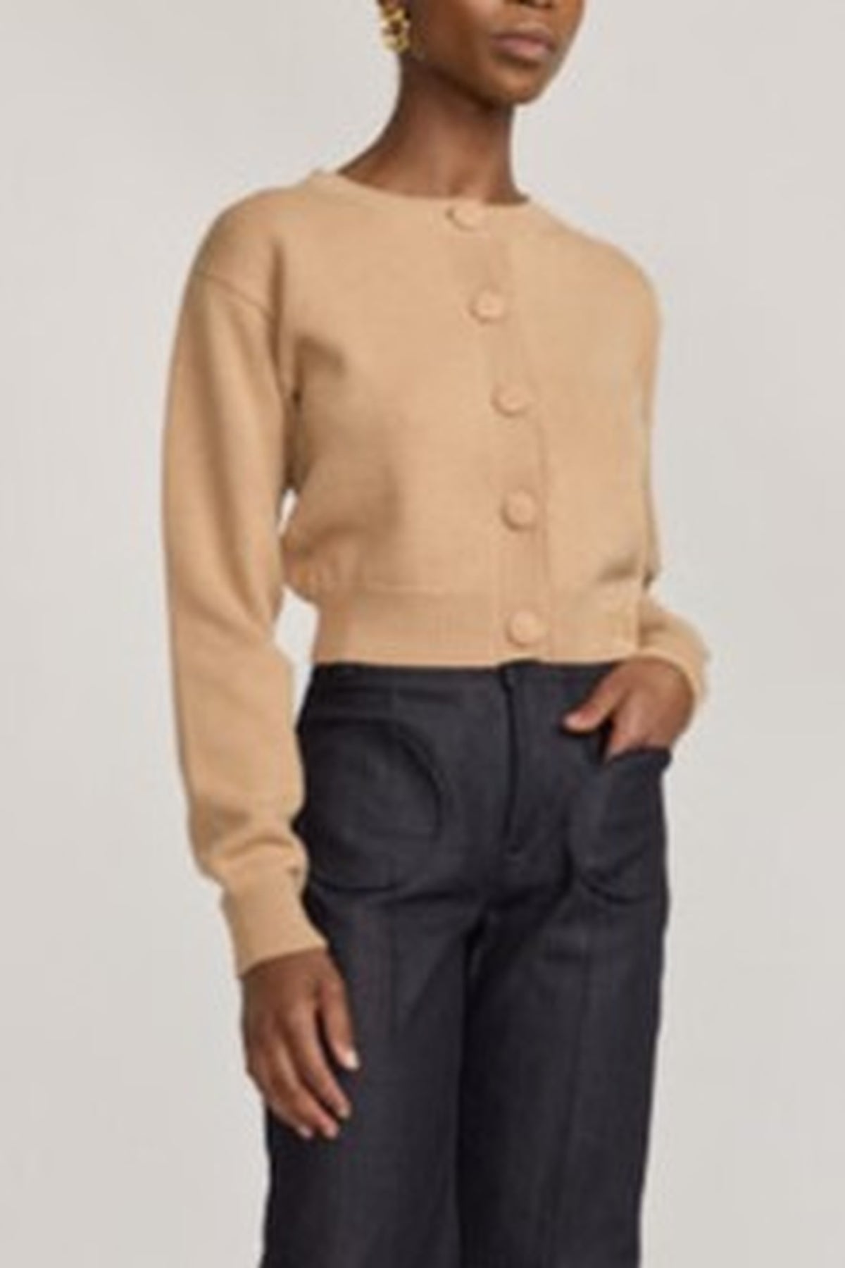 Cardigan Deborah en laine - Beige