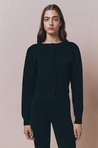 Cardigan Deborah en laine - Black