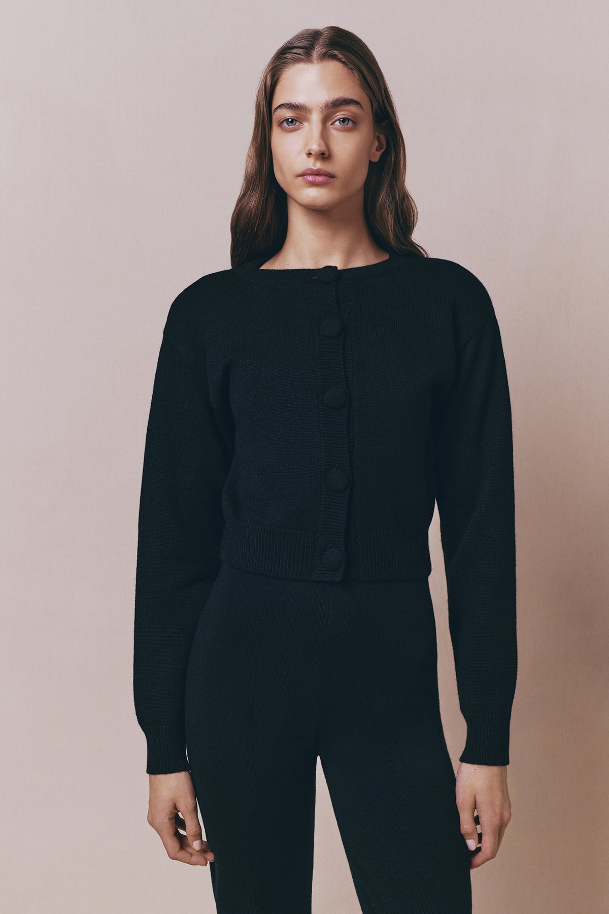 Cardigan Deborah en laine - Black