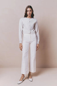 Cardigan Deborah en laine - Off-White