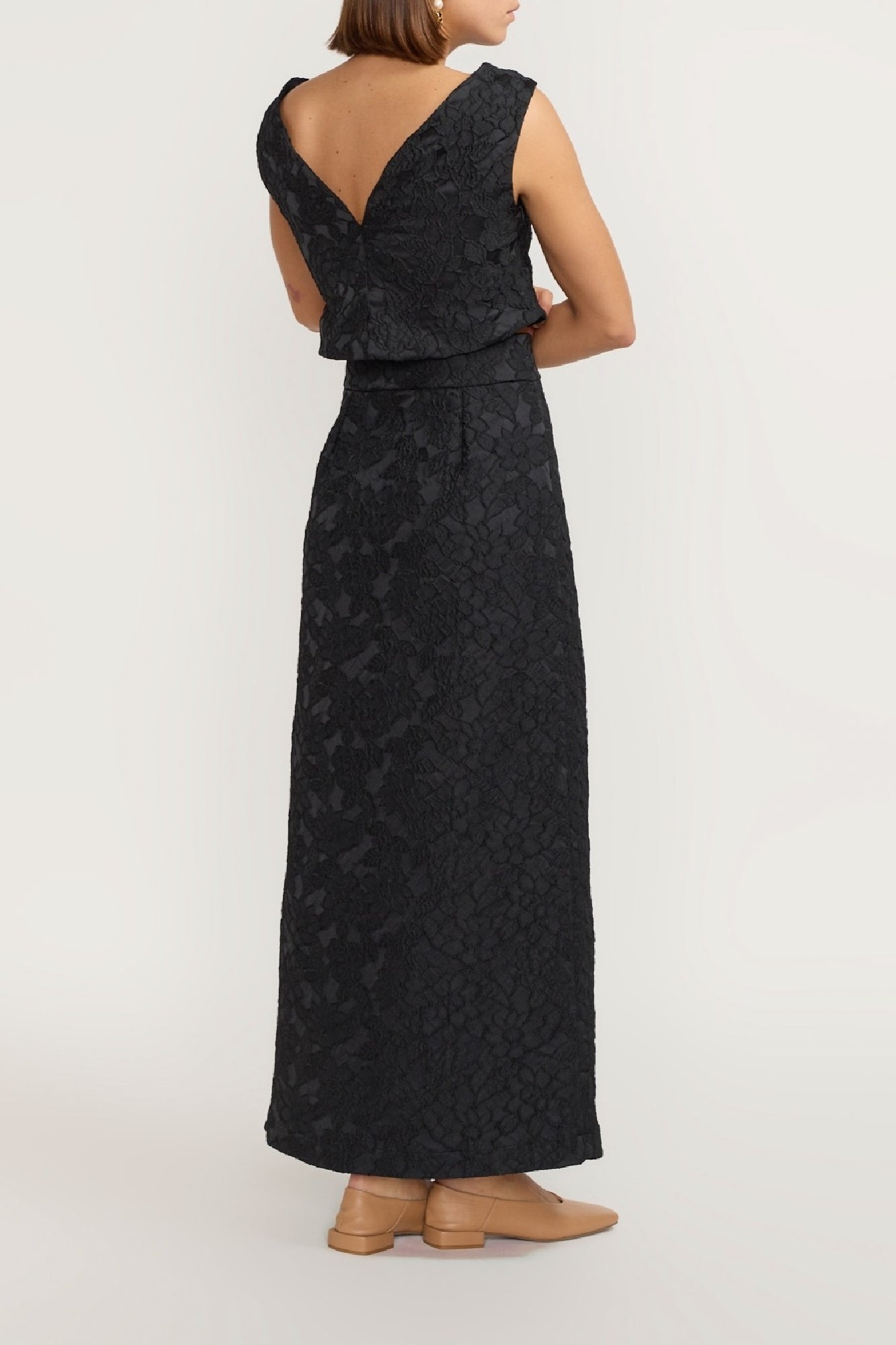 BLACK  RICHARD EMBOSSED haut court en relief