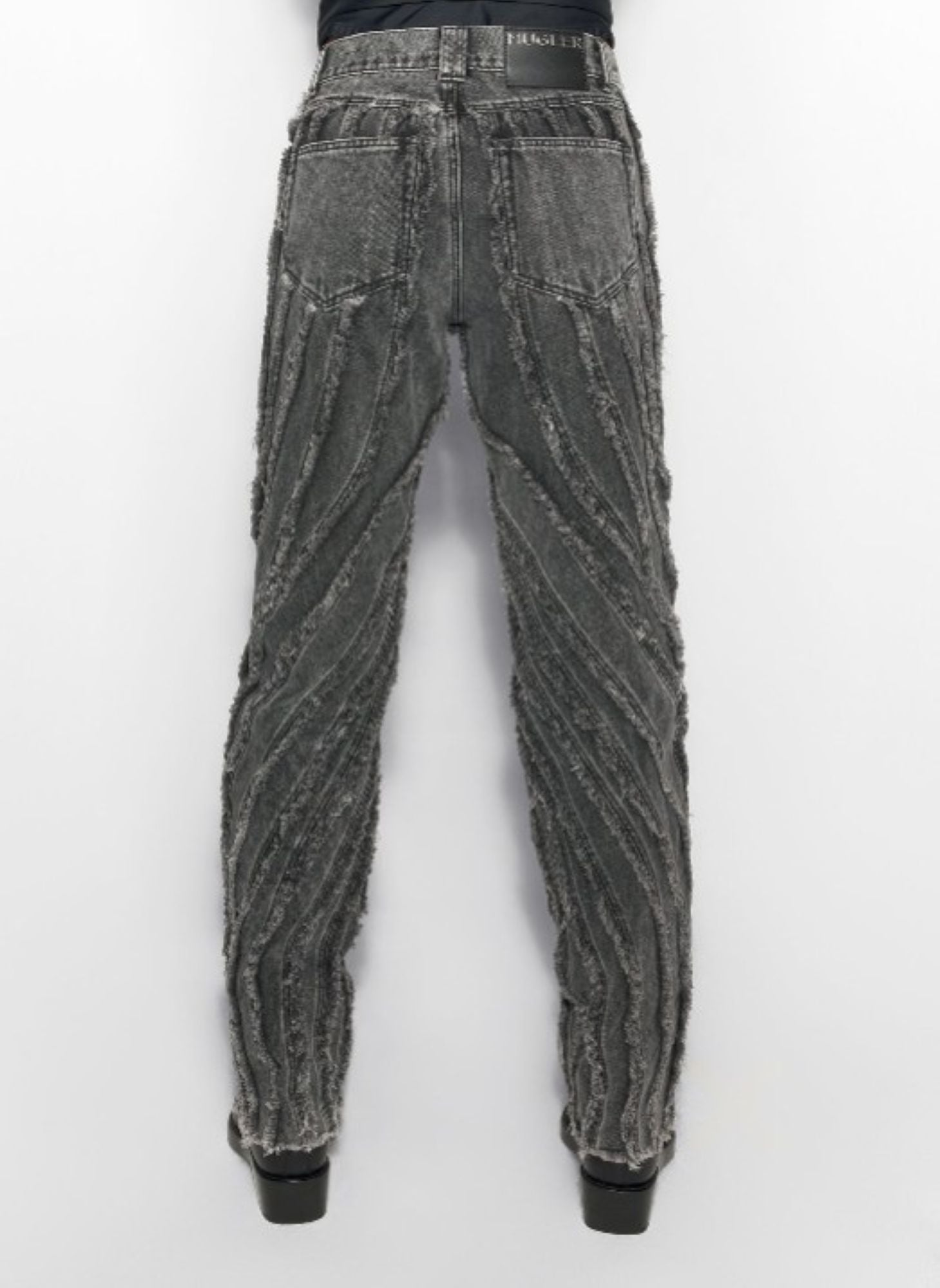 BLUE SPIRAL BAGGY JEANS