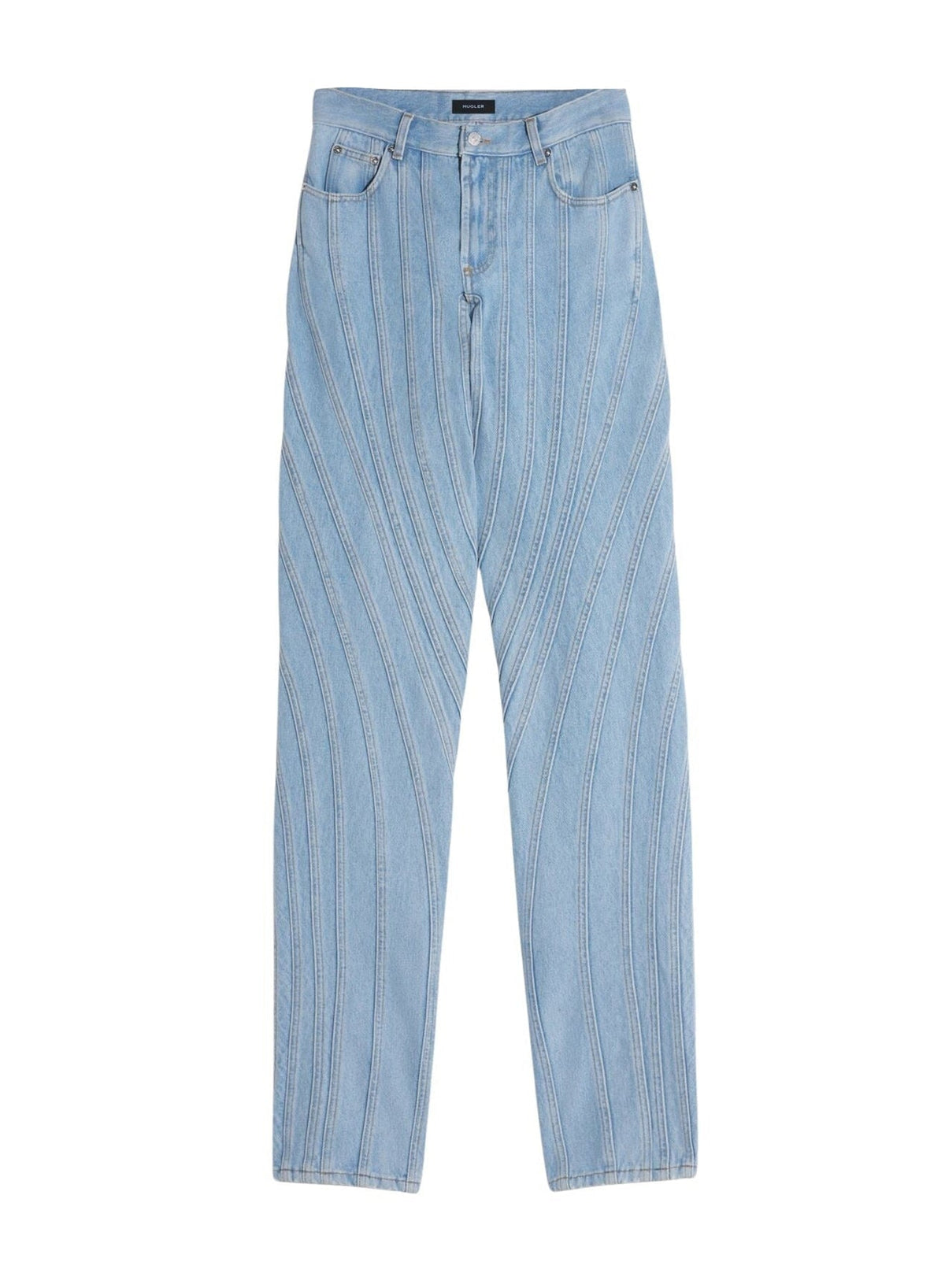 TOKYO BLUE // blue spiral baggy jeans