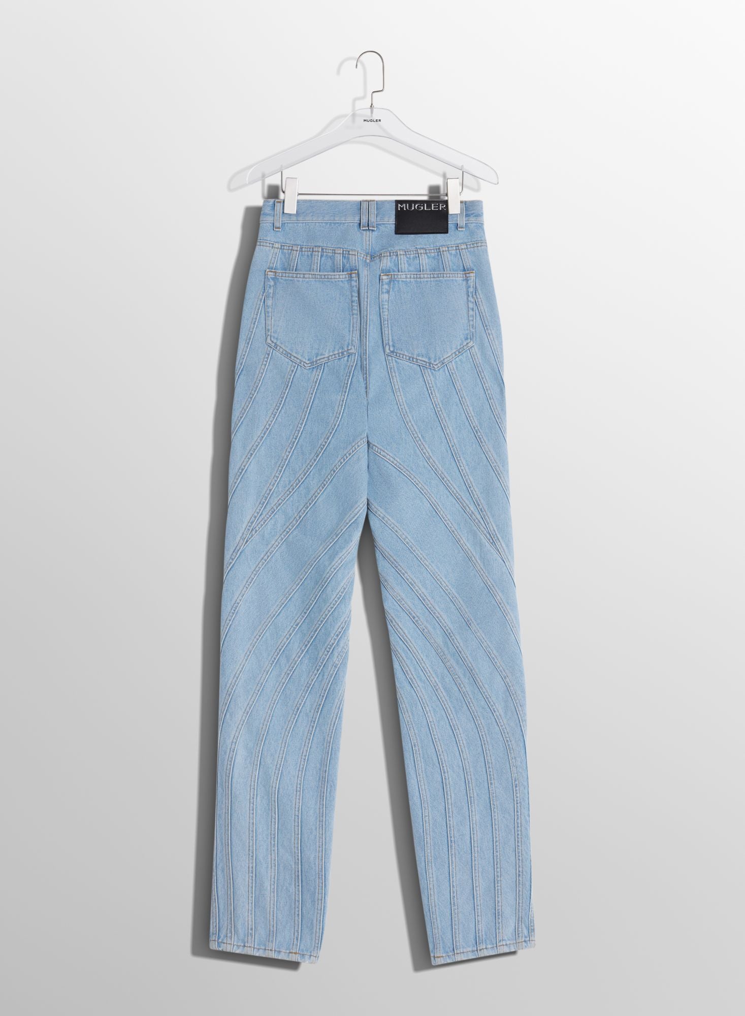 BLUE SPIRAL BAGGY JEANS
