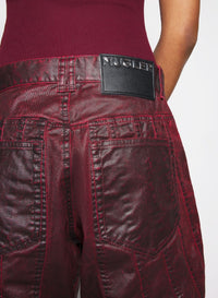 VAMPIRE // vampire red waxed spiral baggy jeans