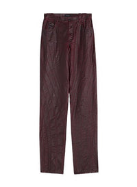 VAMPIRE // vampire red waxed spiral baggy jeans