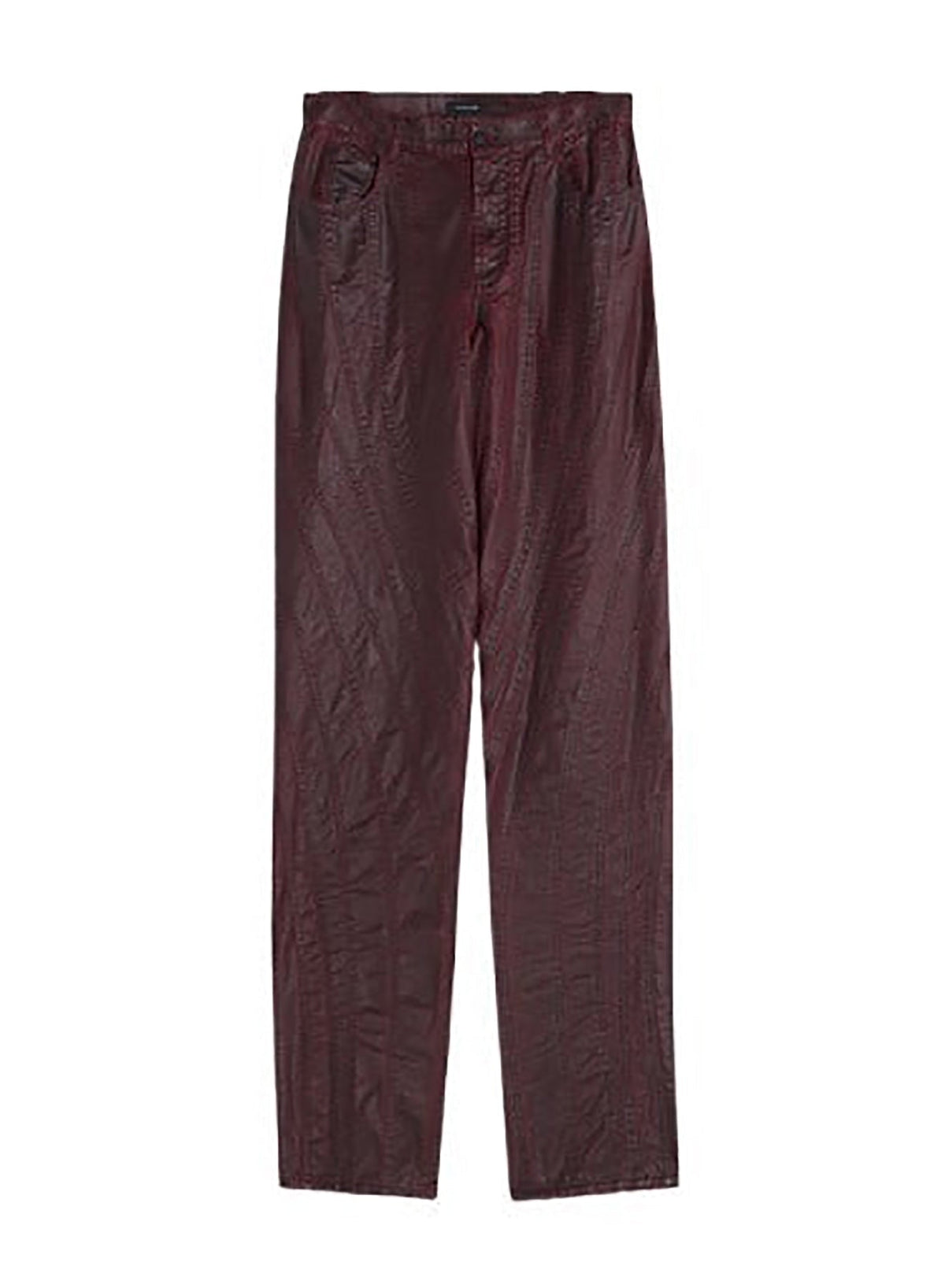 VAMPIRE // vampire red waxed spiral baggy jeans