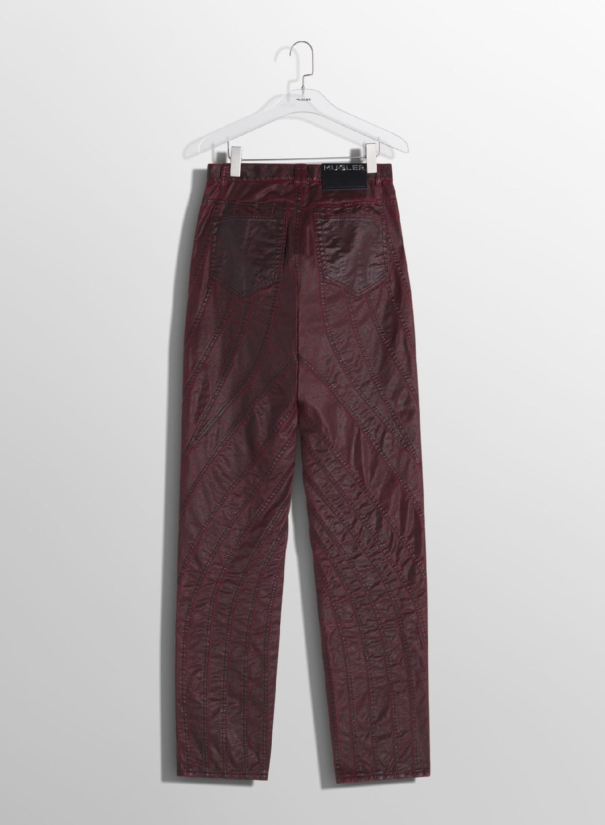 VAMPIRE // vampire red waxed spiral baggy jeans