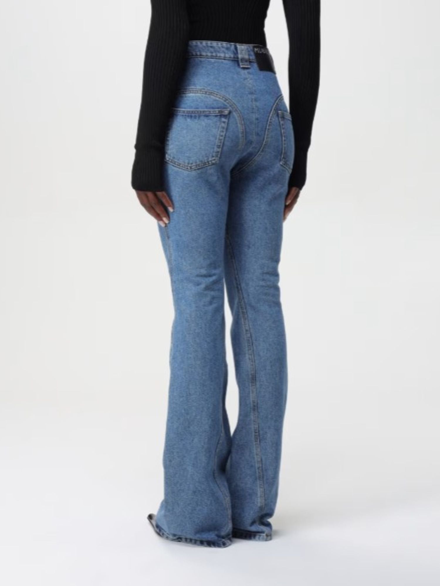 BLUE FLARED JEANS