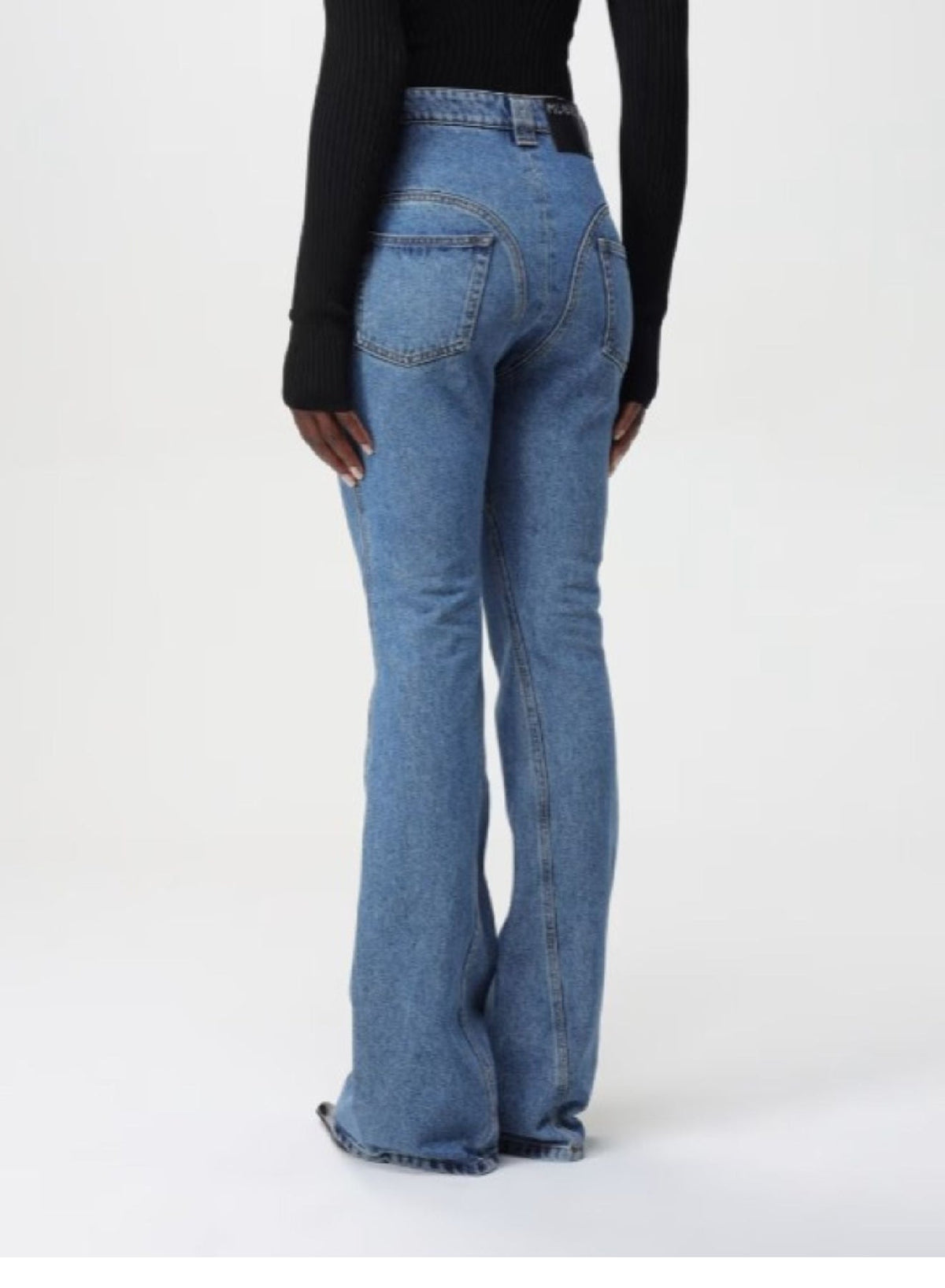 TOKYO DARK BLUE // blue flared jeans