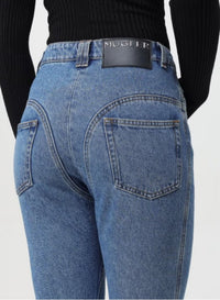 TOKYO DARK BLUE // blue flared jeans