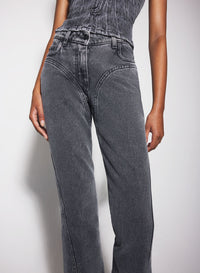 BLUE FLARED JEANS