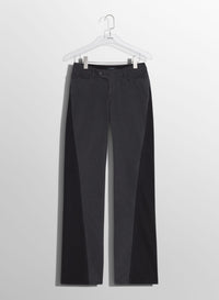 BLUE BI-COLOR STRAIGHT LEG JEANS