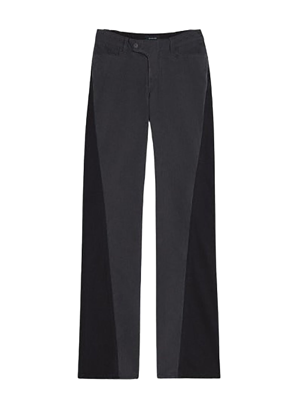 WASHED BLACK / BLACK // bi-tone black straight leg jeans