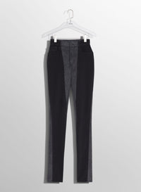 BLUE BI-COLOR SKINNY JEANS