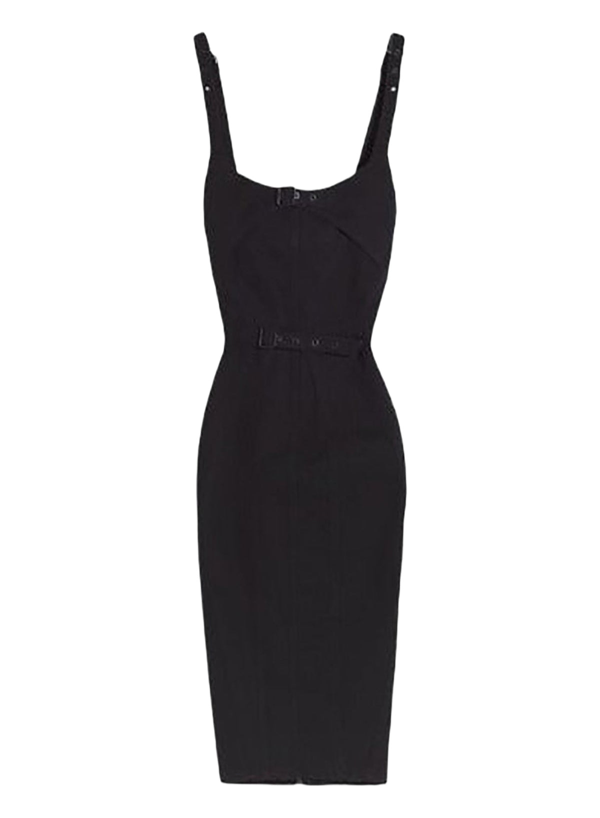Robe en denim à boucles - Black & Black