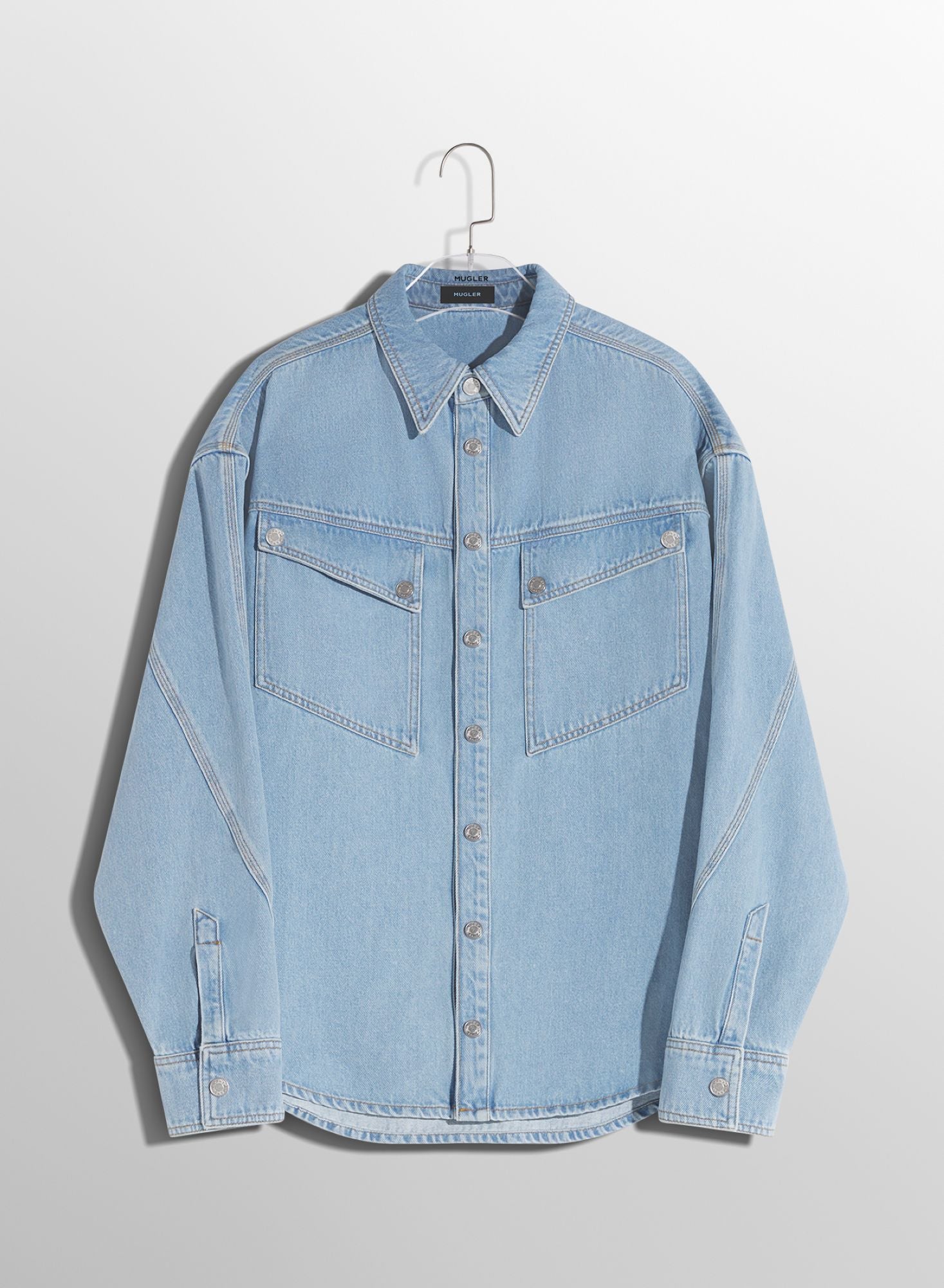WASHED BLACK DENIM SHIRT