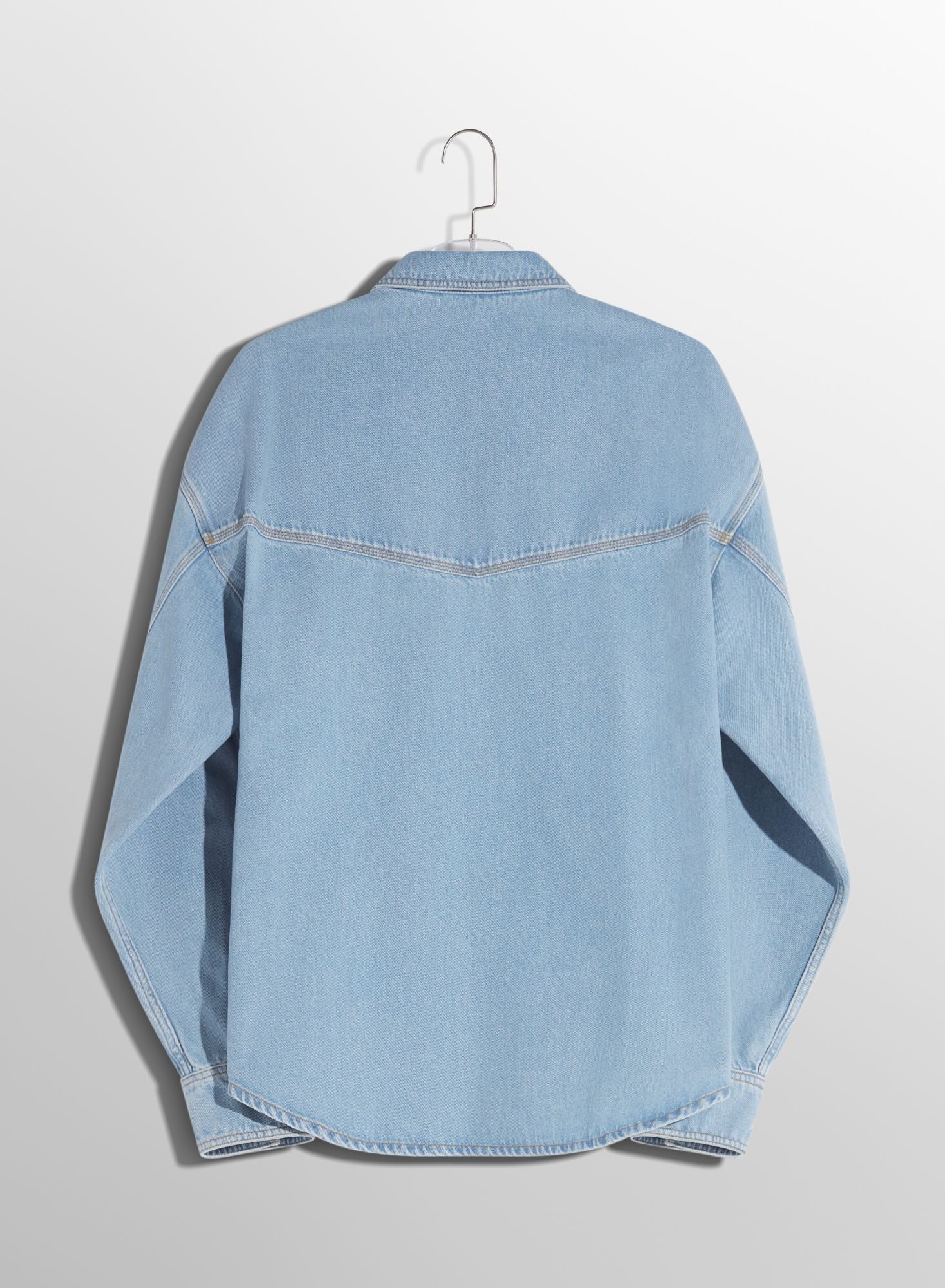 WASHED BLACK DENIM SHIRT