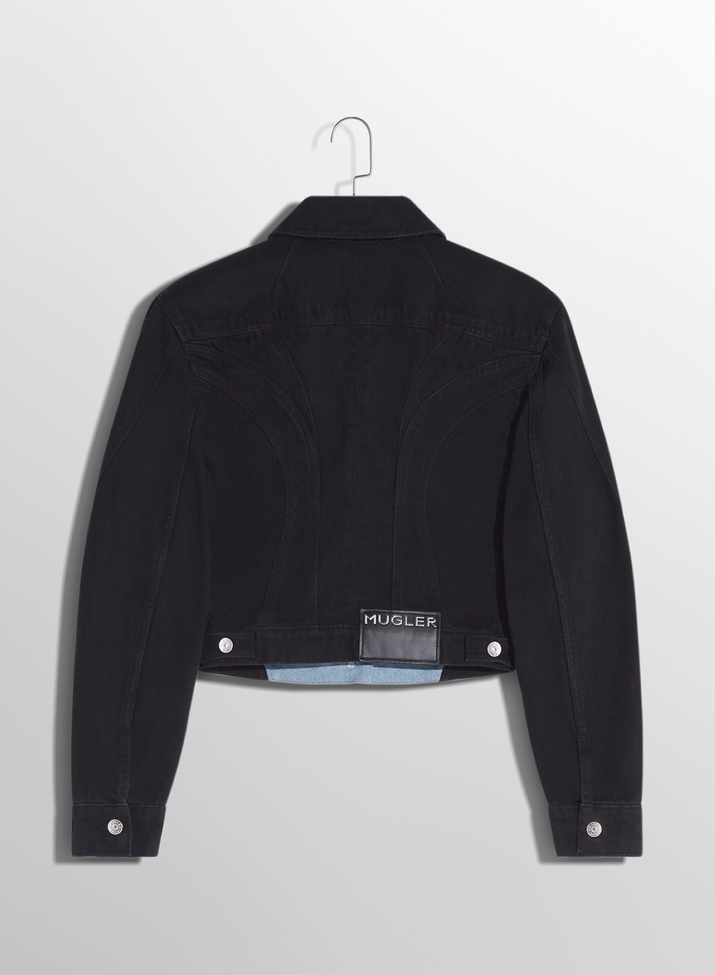 BLUE BI-COLOR DENIM JACKET