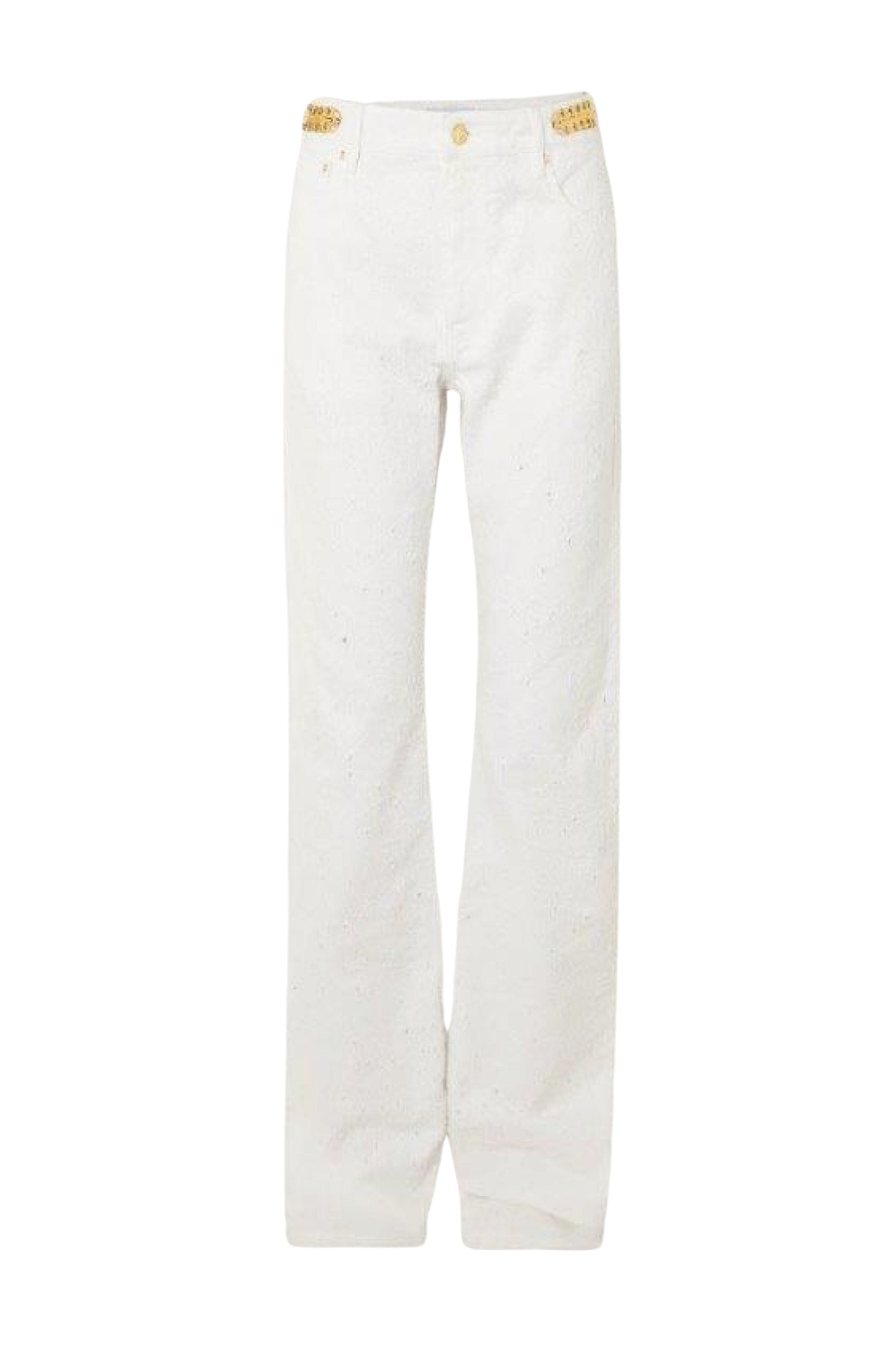 Off White Denim Pantalon - Off White Denim