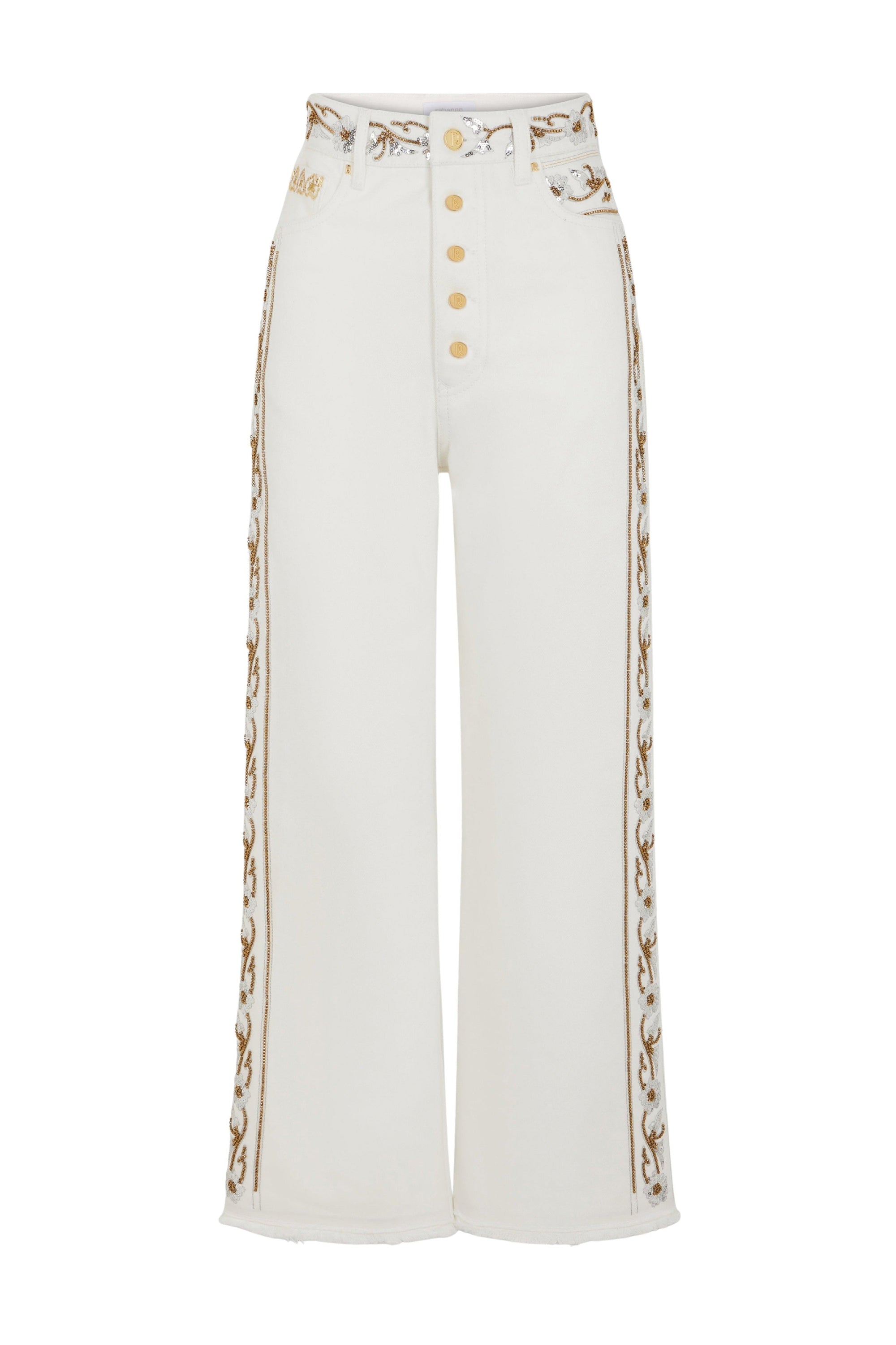 Off White Denim Pantalon - Off White Denim