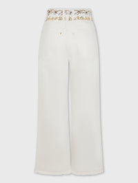Off White Denim Pantalon - Off White Denim